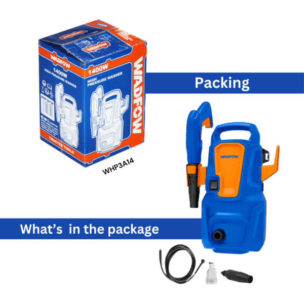 Wadfow 1400 Watts 110 Bar High Pressure Washer WHP3A14 (2)