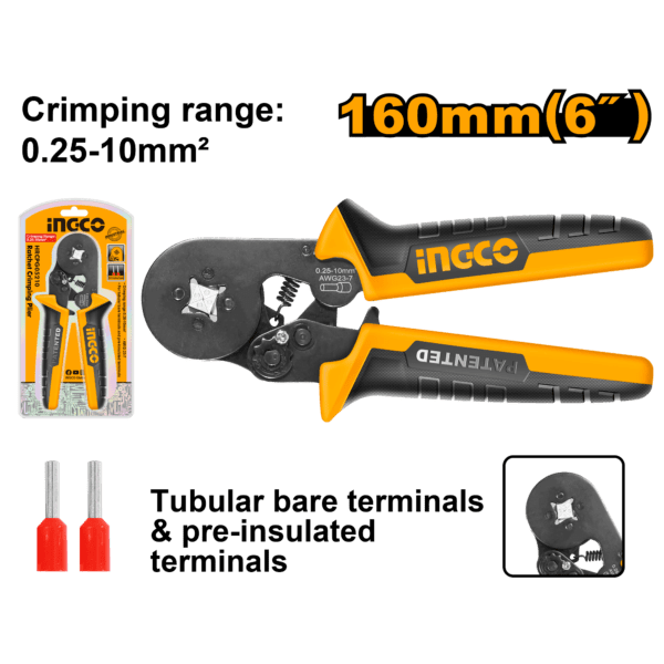 ingco-hrcpg05210-ratchet-crimping-plier-6-inch