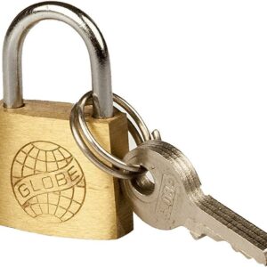 Globe Pressing Brass Painted Padlock with 3 Keys