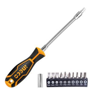 12 Pcs flexible shaft screwdriver set INGCO-AKSDFL1208