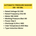 AUTOMATIC PRESSURE WASHER DB – 80 DBL (3)