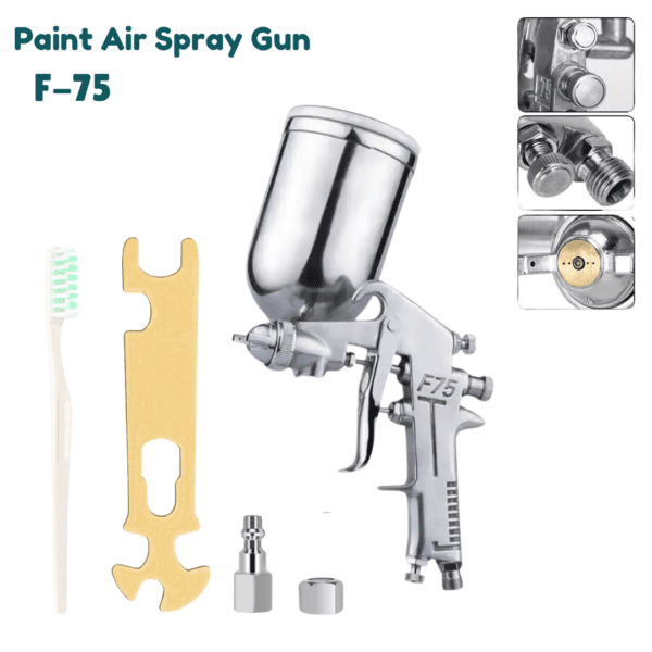 F-75 Paint Air Spray Gun 1.5mm Nozzle (2)