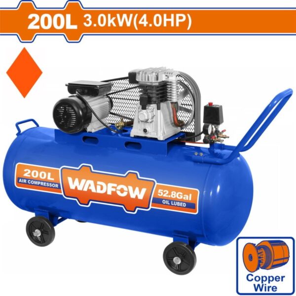 Wadfow Air Compressor 200L 3.0KW (4.0HP) - WAP4R22
