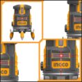 Ingco Self-Leveling Red Laser Level 30m with Cross Lock – HLL306505