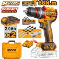 Ingco Compact Brushless Cordless Drill CIDLI20668
