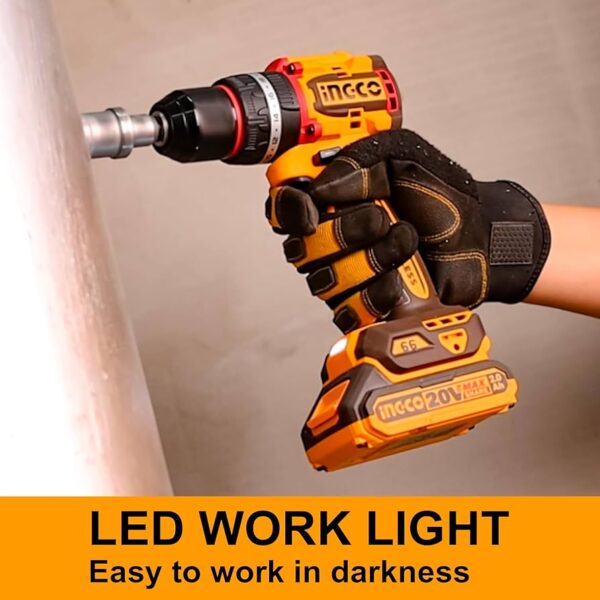 Ingco Compact Brushless Cordless Impact Drill 20V - CIDLI20668
