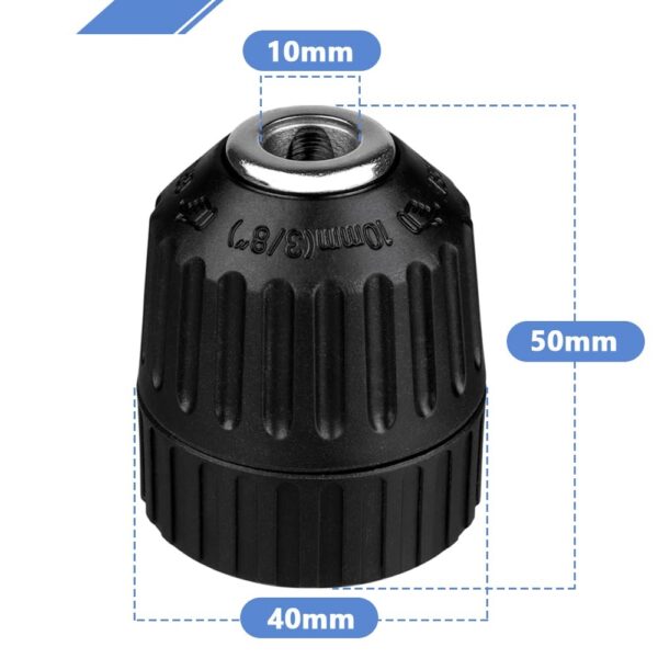 Keyless Drill Chuck 10mm Dimension