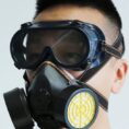 Anti Dust Chemical Dual Mask With Safety Glass