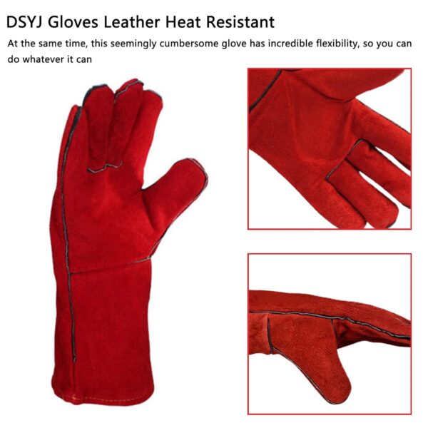 Welding Gloves Red 3