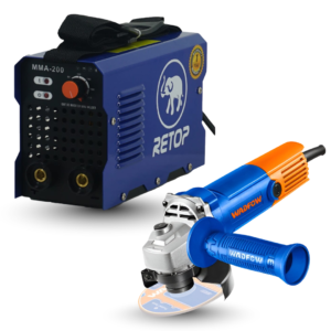 Inverter Welding Plant Retop MMA-200 and Angle Grinder 100mm Wadfow