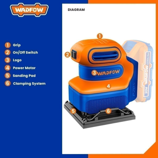 _Cordless Sheet Sander WRAP5010