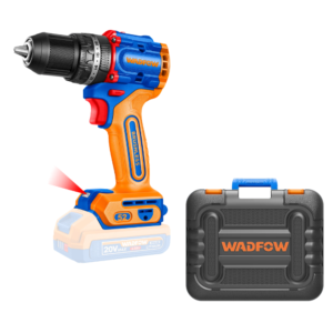 Compact Brushless Cordless Impact Drill with 20V 2.0Ah Lithium-Ion Battery & Charger Wadfow - WCDP5281