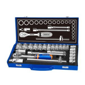 24Pcs 1/2" Socket Set Wadfow - WST2L24