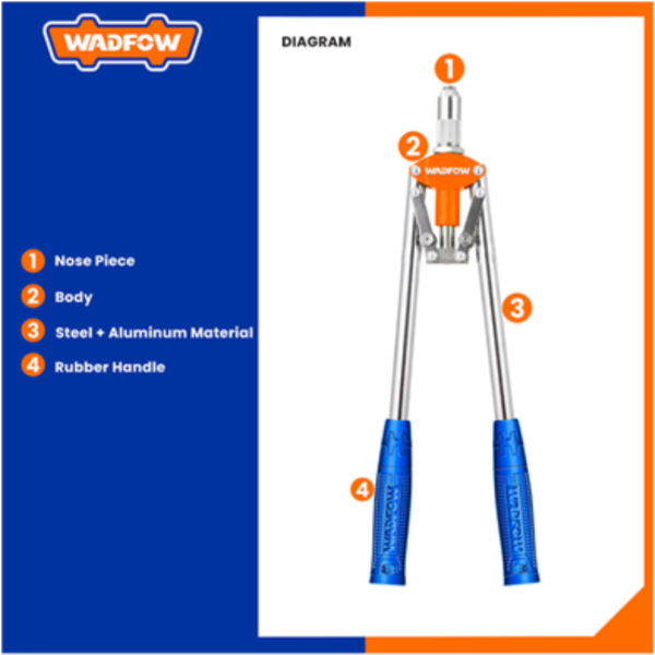 Wadfow Hand Riveter 420mm WHR3517 (2)