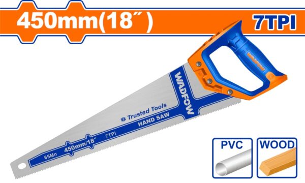 Wadfow Hand Saw 450mm (18inch) WHW1118