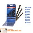9Pcs HSS Twist Drill Bits Set WTD6B02