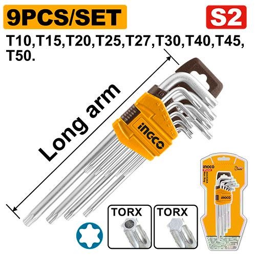 Ingco 9Pcs Torx Key Set HHK13091 Ingco 9Pcs Torx Key Set HHK13091