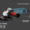 Ronix Angle Grinder 115mm 850W