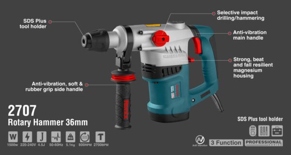 Ronix Rotary Hammer 2707 diagram Ronix Rotary Hammer 2707 diagram