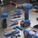 Wadfow 77-Piece Tool Set with 12V Cordless Drill - WDT4B77