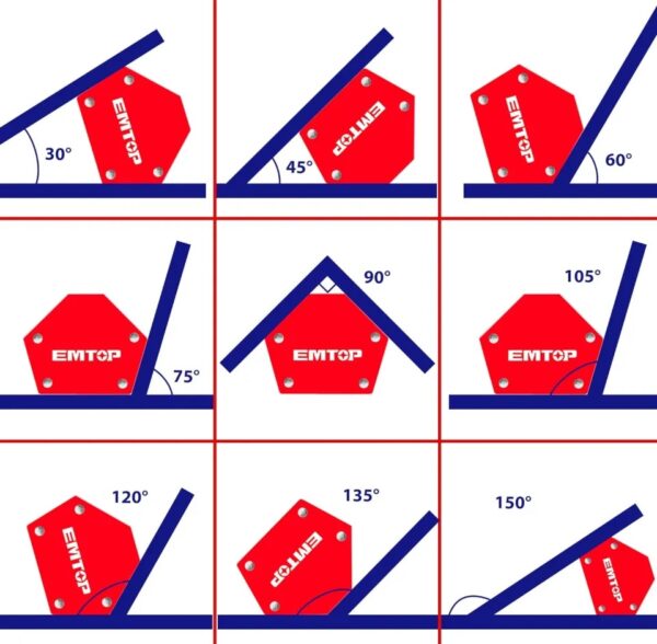 6 Pcs Magnetic Welding Holder Set EMWH6002 6 Pcs Magnetic Welding Holder Set EMWH6002