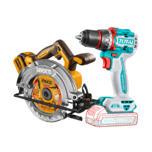 Cordless Cordless Circular Saw 20V CSLI18513 Ingco and Compact Brushless Cordless Drill Total TDLI205581