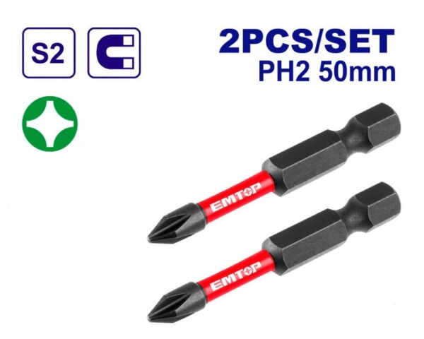 EMTOP Impact Screwdriver Bits ESBTM5PH250