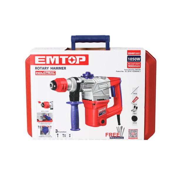 Emtop 1050W Rotary Hammer ERHRP1052 Emtop 1050W Rotary Hammer ERHRP1052
