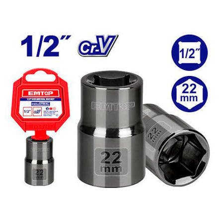 EMTOP Hexagonal Socket 22MM ESCT12221 EMTOP Hexagonal Socket 22MM ESCT12221