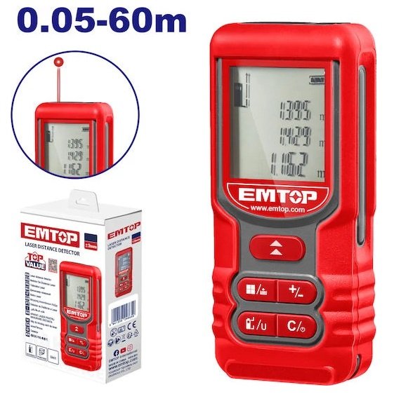 EMTOP Laser Distance Detector EMDL1516 EMTOP Laser Distance Detector EMDL1516