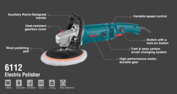 Ronix Electric Polisher 6112BS 1400W