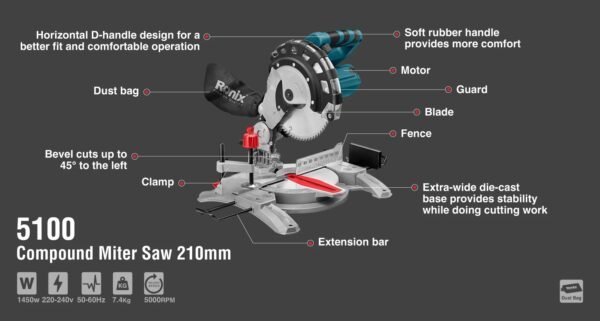 Ronix Miter Saw-5100 Ronix Miter Saw-5100