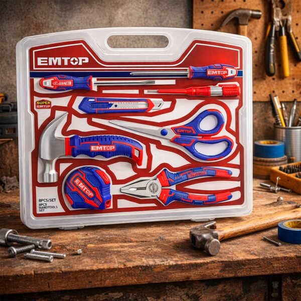 Emtop 8 Pcs EHTS01081 Hand Tools Set Emtop 8 Pcs EHTS01081 Hand Tools Set