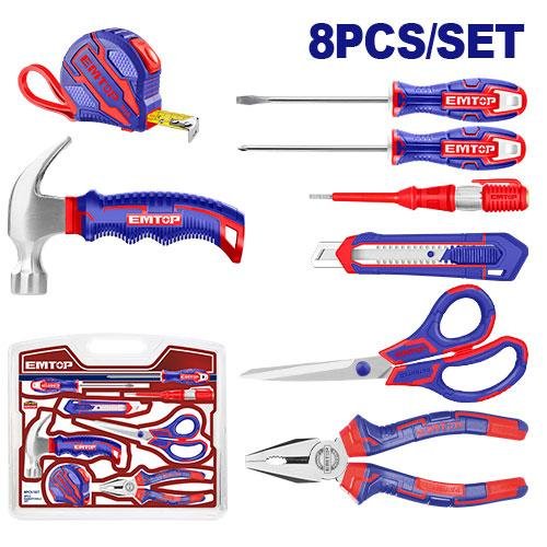 Emtop 8 Pcs Hand Tools Set EHTS01081 Emtop 8 Pcs Hand Tools Set EHTS01081