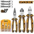 Ingco 3 Pcs Pliers Set HKPS28318